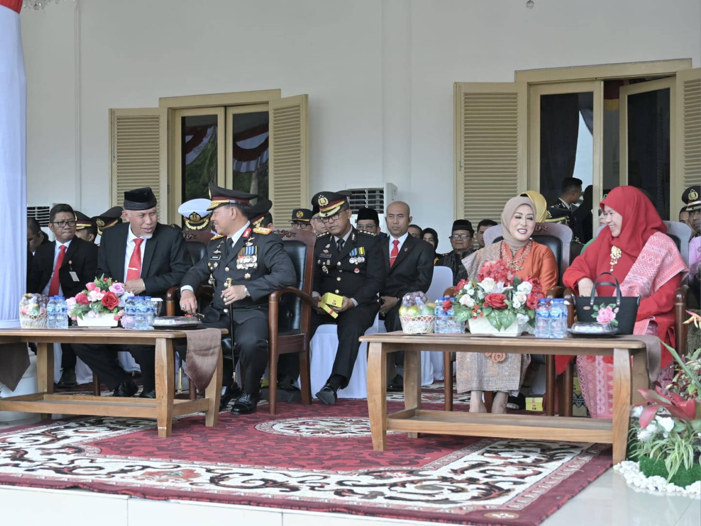 Syukuran Peringatan HUT Bhayangkara ke-78 di Auditorium Istana Gubernur, Senin (1/7/2024), Padang. Foto Adpsb.