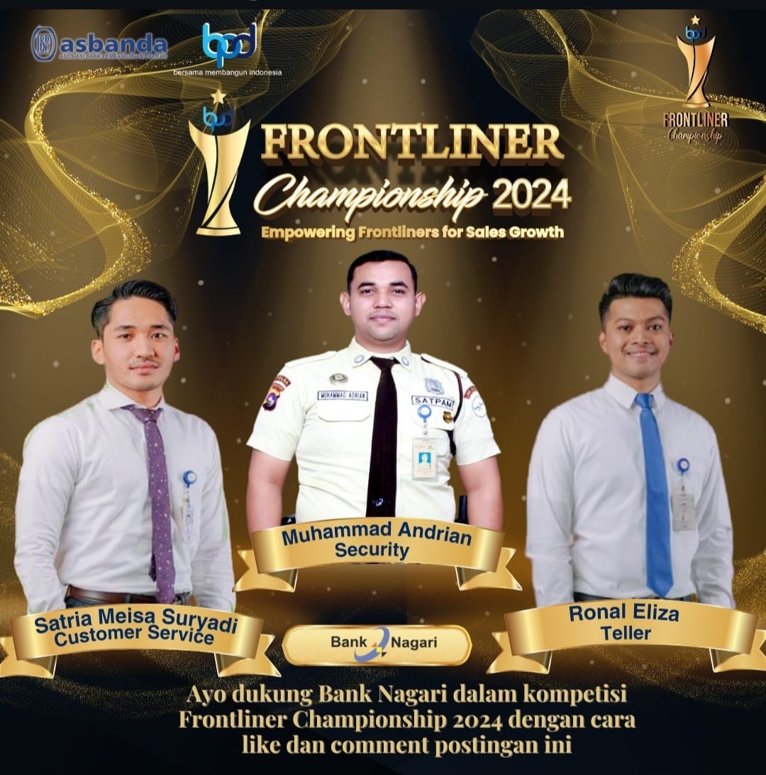 Tiga Frontliner Bank Nagari Ikuti Frontliner Championship 2024