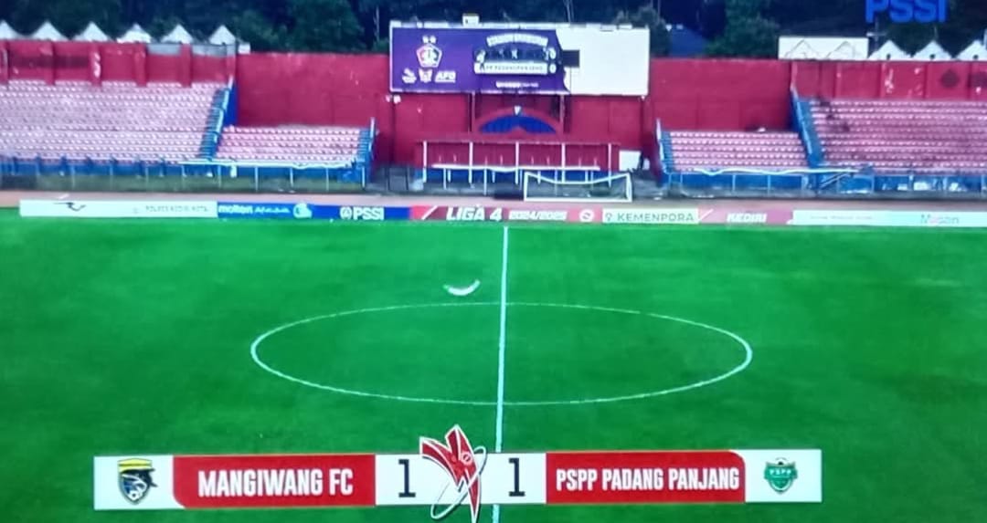 PSPP Padang Panjang saat hadapi Mangiwang FC Sulsel.
