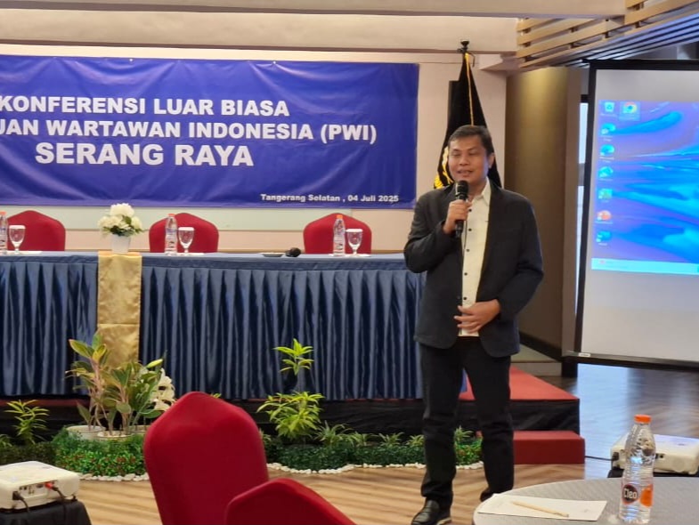 Engkos Kosasih secara resmi terpilih untuk menahkodai Persatuan Wartawan Indonesia (PWI) Serang Raya periode 2025–2028. Foto ist.