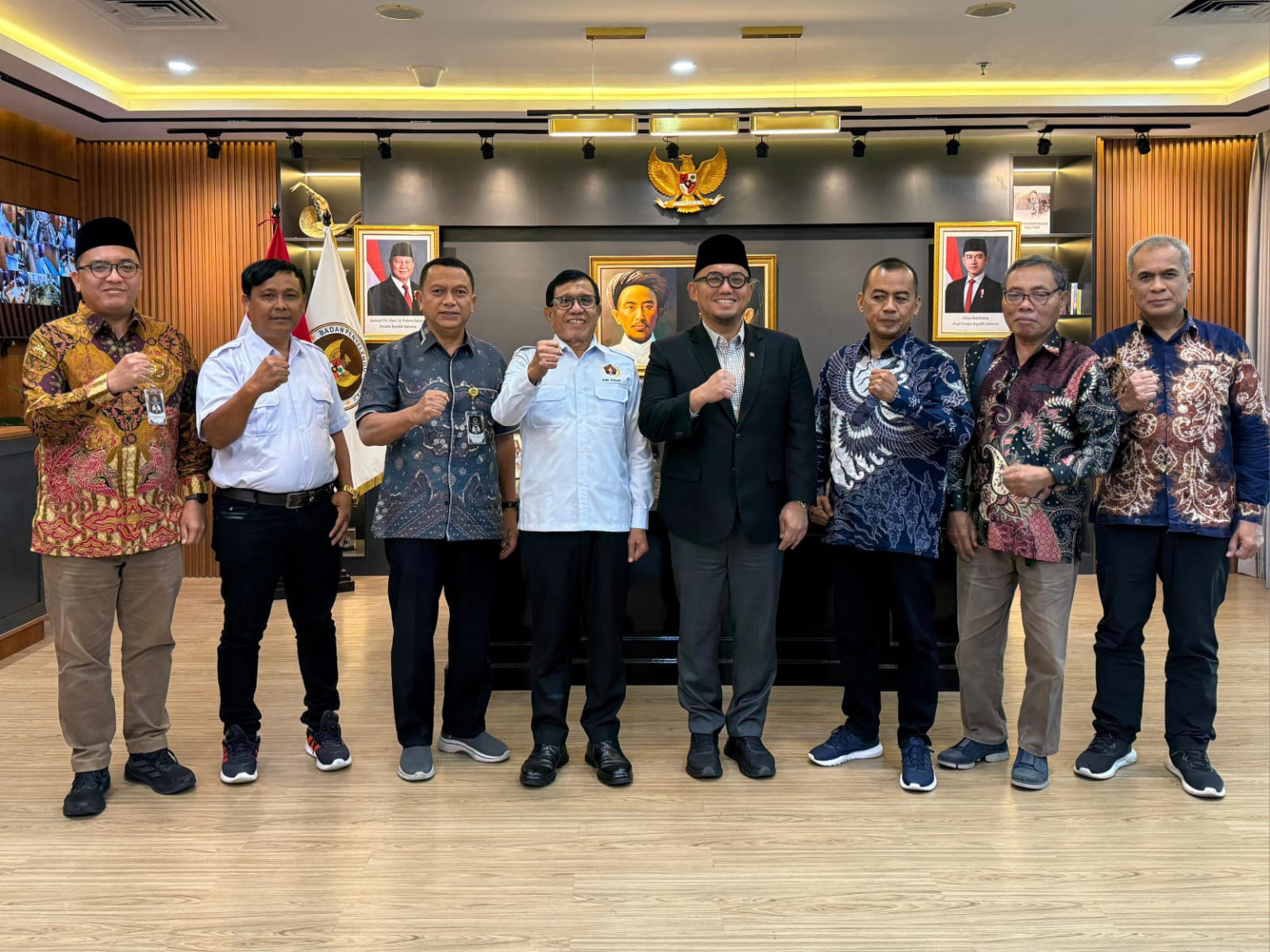 Pertemuan audiensi pengurus PWI Pusat dengan dengan BP Haji, Selasa (5/8/2025). Foto ist