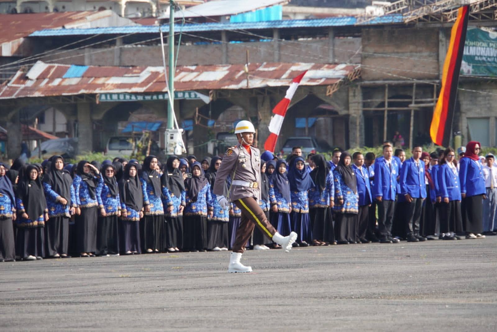 Suasana peringatan HUT ke 80 RI, Ahad (17/8/2025) di Bancah Laweh.