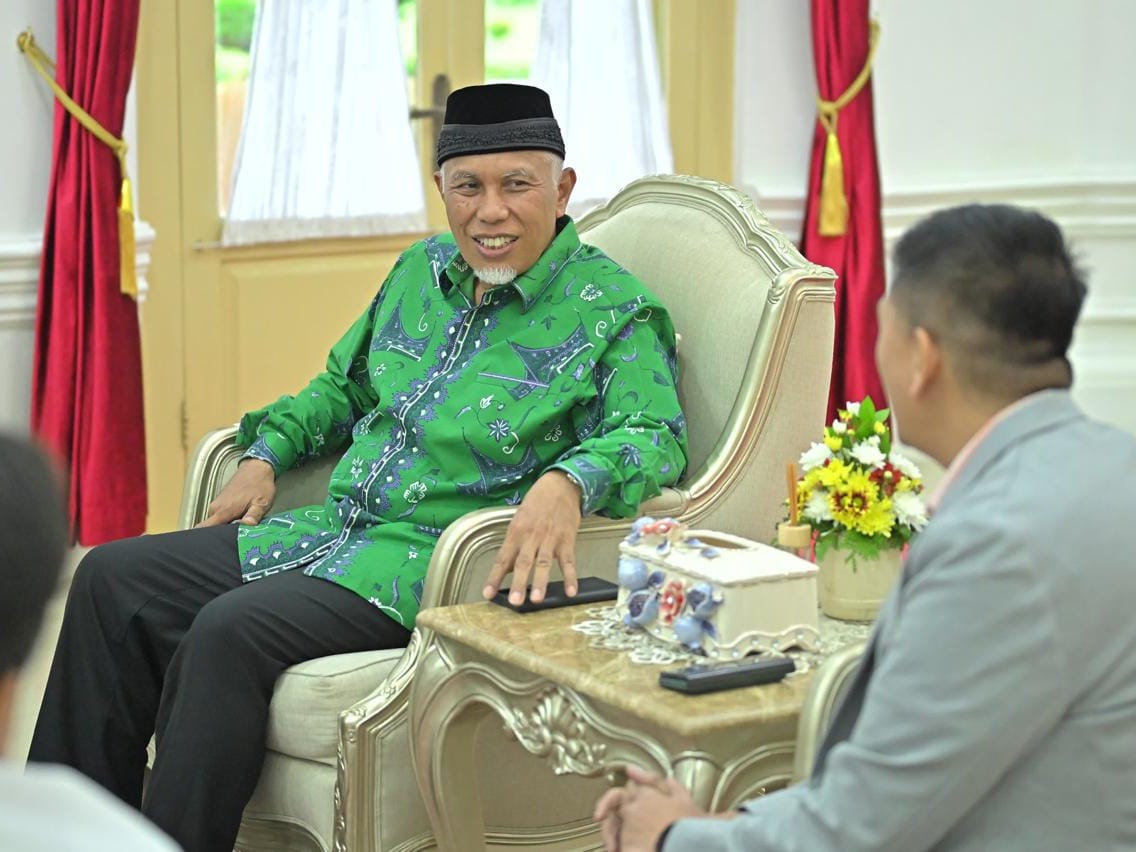 Gubernur Sumatera Barat, Mahyeldi, menegaskan komitmennya bersama sejumlah pihak dalam mencegah dan menertibkan aktivitas tambang ilegal di Sumbar. Foto Adpsb.