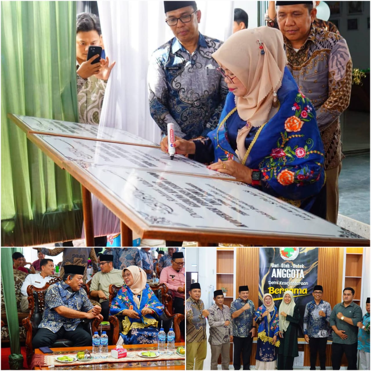 Wabup Leliarni Resmikan Kantor Koperasi dan TPU Nagari Tebing Tinggi