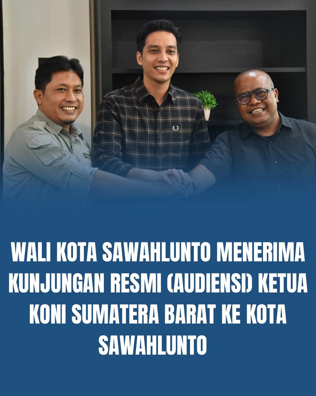 Wali Kota Sawahlunto Riyanda Putra beraudiensi dengan Ketua KONI Sumatera Barat Hamdanus, Kamis (8/1/ 2026),