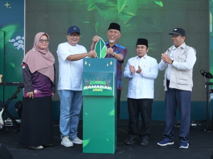 Kantor Perwakilan Bank Indonesia (BI) dan Provinsi Sumatera Barat (Sumbar) menyelenggarakan Dari Nagari Untuk Negeri (DAUN) Ramadan Fest 2026. Foto Adpsb 