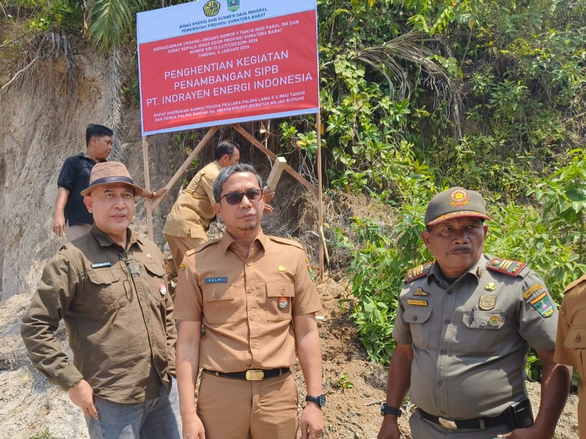Tim Penertiban Tambang Liar, di Padang Pariaman. 
