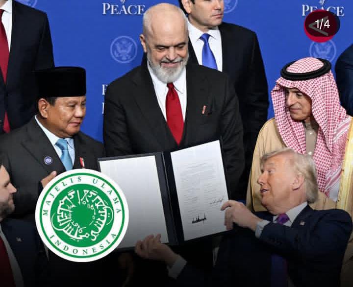 Prabowo Subianto saat bersama Anggota Board of Peace (Foto: Antaranews)