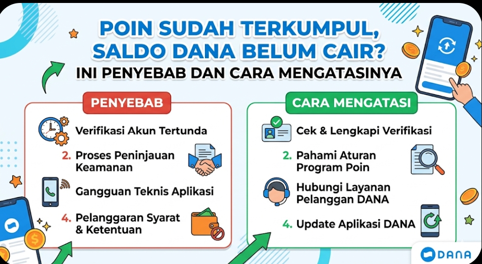 Poin Sudah Terkumpul, Saldo DANA Belum Cair? Ini Penyebab dan Cara Mengatasinya