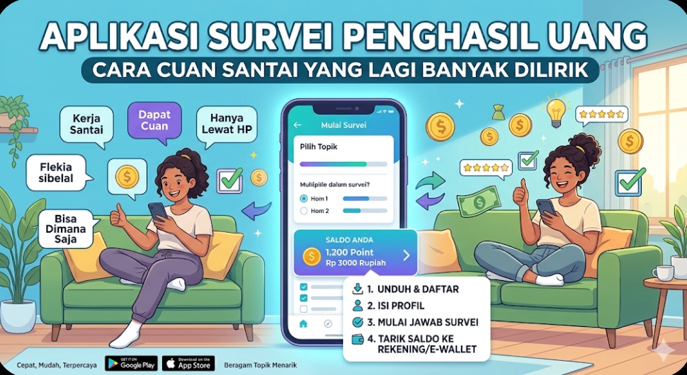 Aplikasi Survei Penghasil Uang, Cara Cuan Santai yang Lagi Banyak Dilirik