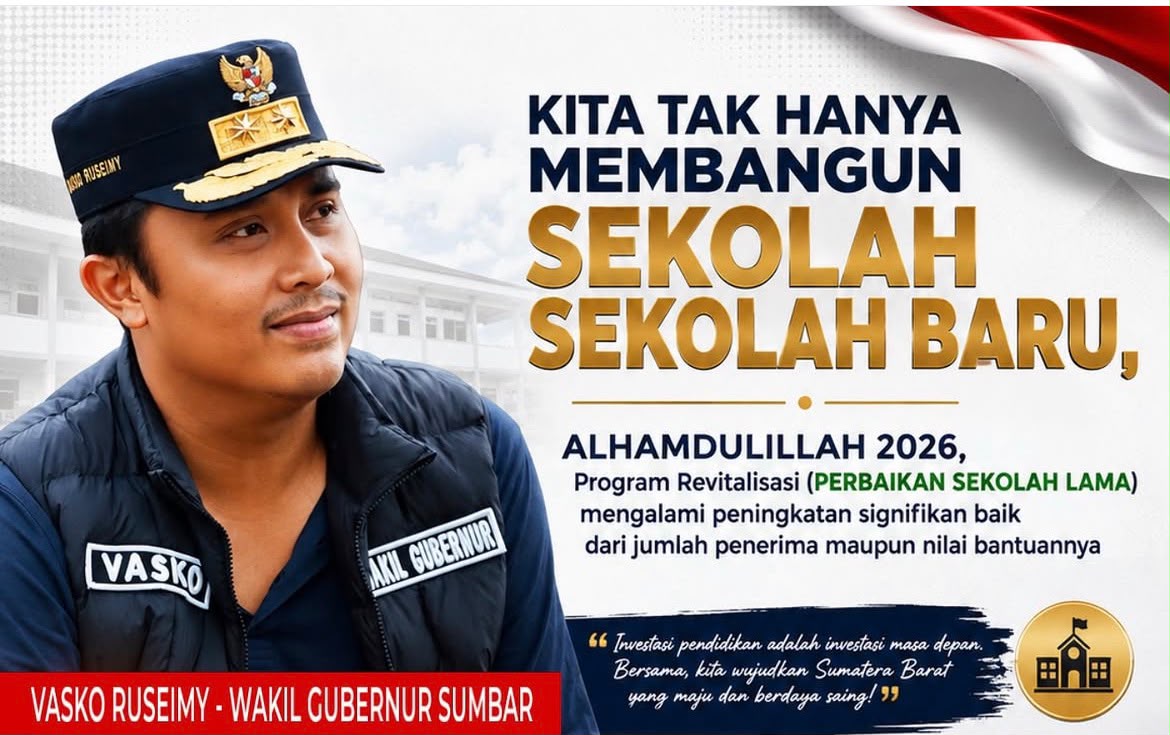 Wakil Gubernur Sumatera Barat, Vasko Ruseimy. Foto Adpsb. 