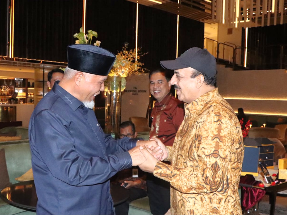 Gubernur Sumatera Barat Mahyeldi Ansharullah menghadiri perayaan National Day Malaysia 2026 yang digelar Kedutaan Besar Malaysia di Jakarta. Foto Adpsb. 