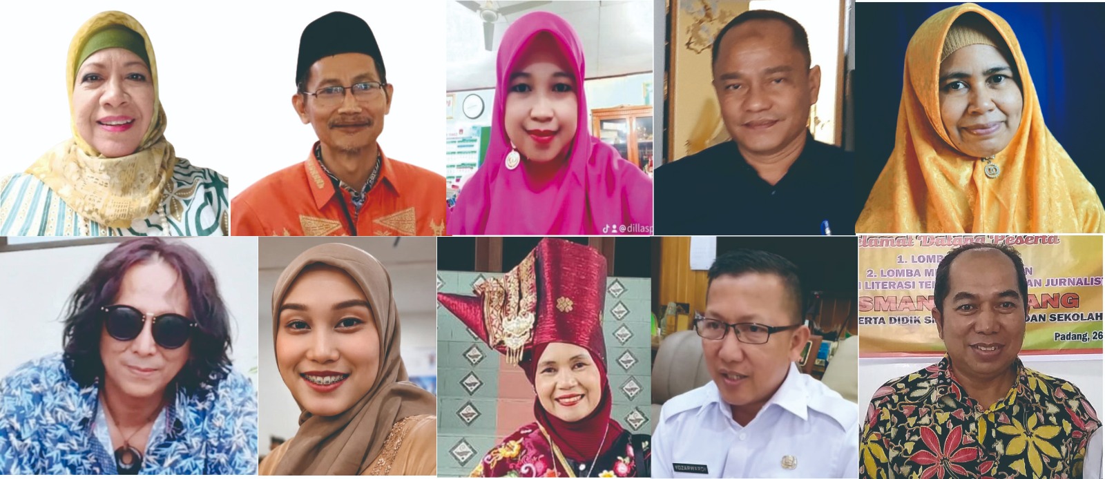 Sembilan nama terjaring sebagai nominasi Calon Ketua DPD Perkumpulan Penulis SatuPena Provinsi Sumatera Barat, periode 2026–2031. Foto ist.