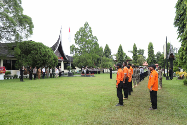 Gelar Pasukan Operasi Lilin Singgalang 2020 di Polres Payakumbuh.
