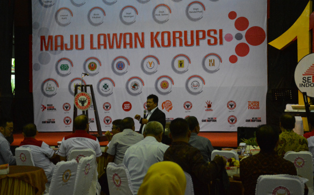 Salah satu kegiatan GCG Semen Padang dengan menghadirkan narasumber dari KPK pada 2019.