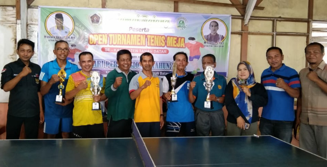 Open turnamen tenis meja sambut HPN di Tanah Datar.