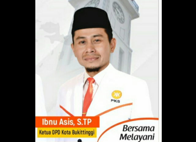 Ketua DPD PKS Kota Bukittinggi Ibnu Asis asis