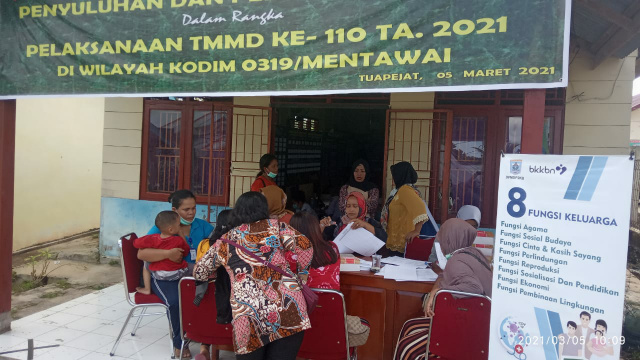 Pelaksanaan TMMD ke-110 di Mentawai.