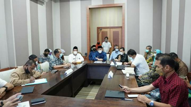 Rapat koordinasi 3 daerah pembahasan koordinasi dalam rangka pembangunan jalan tol Inhu-Dharmasraya