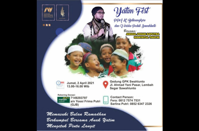 Yayasan Varisha Peduli Kota Sawahlunto menggelar acara Yatim Fest