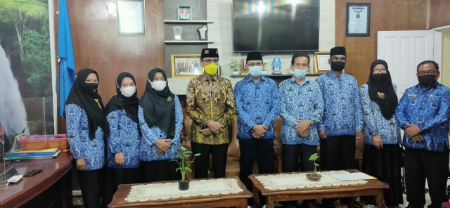 Bupati Limapuluh Kota saat memperingati Hardiknas