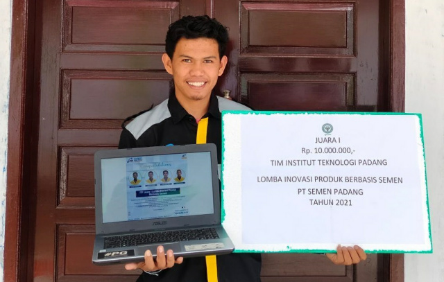 Mahasiswa ITP Raih Juara 1 Lomba Inovasi Produk Berbasis Semen Tingkat Nasional (Doc. ITP)