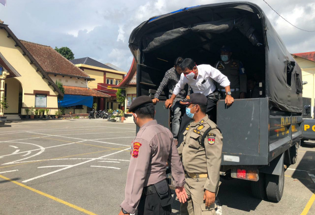 Warga terjaring operasi yustisi Polres Bukittinggi