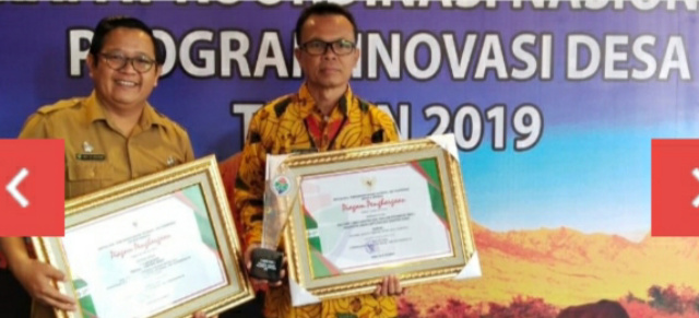 Desa Sikalang saat merebut juara pertama lomba posyandu inovatif tingkat nasional pada tahun 2019.