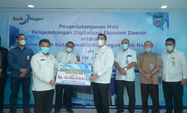 MoU Bank Nagari dan Pemko Sawahlunto Pengembangan Digitalisasi Ekonomi Daerah