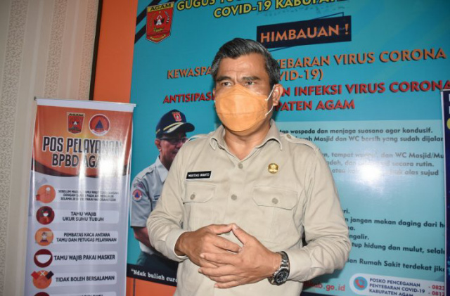 Ketua Harian Satgas Covid-19 Agam, Martias Wanto Dt Maruhun
