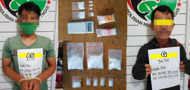 Dua tersangka penyalahguna narkoba yang diamankan Polres Bukittinggi