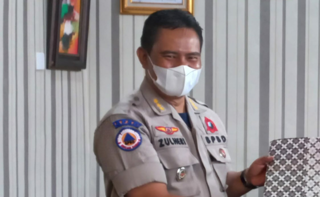 Kepala BPBD Kesbang Pol Padang Panjang, Zulheri.