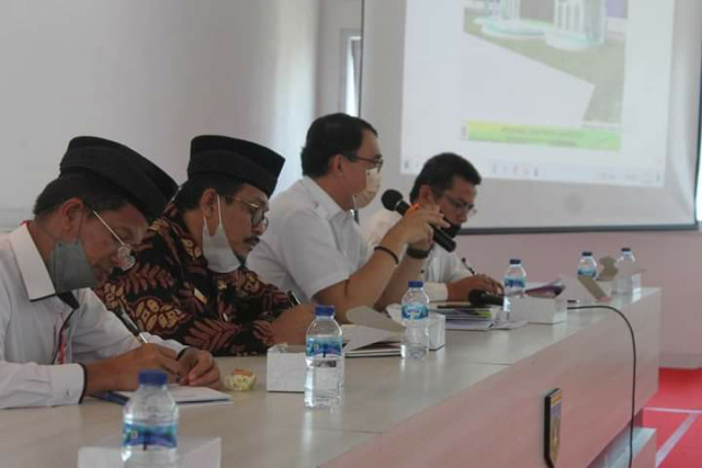 Rapat evaluasi teknis persiapan MTQ ke. 39 dipimpin Asisten. III Setdako Padang Panjang, Martoni dan Kakan Kemenag Drs. Alizar Chan, Rabu (15/9/2021) di lantai. III Balai Kota.