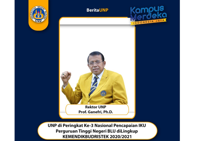 Rektor UNP Prof. Ganefri, Ph.D