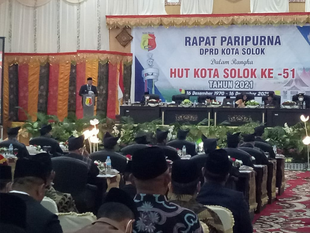 Rapat paripurna HUT Kota Solok