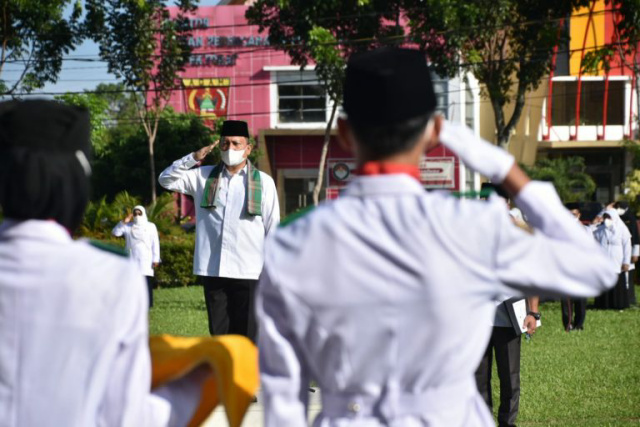 Suasana saat peringatan HAB Kementrian Agama RI ke 76 berlangsung