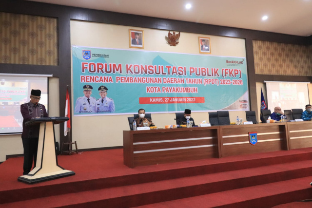 Forum Konsultasi Publik (FKP) tentang Rencana Pembangunan Daerah Tahun (RPDT) 2023-2026