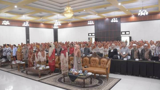 Suasana peringatan HUT IGTKI Sumbar di gelar di Audotorium Mifan Water Park, Sabtu (14/5/2022) siang.
