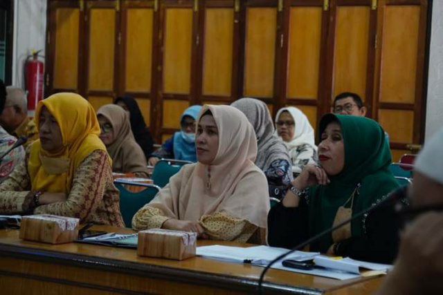 Suasana rapat evaluasi gugus tugas KLA, Kamis (19/5/2022) kemaren.