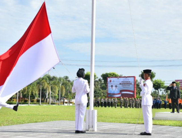 Upacara peringatan Hardiknas 2022 dan Harkitnas ke 114 di Agam