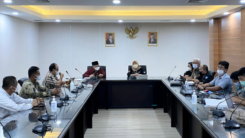 Wawako Zohirin Sayuti Bahas HIA Dengan Kemendikbud Terkait Proyek Pengendalian Banjir Batang Lunto di Jakarta, Rabu (3/8