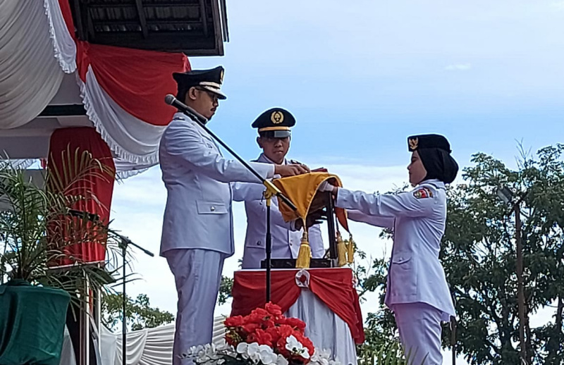 Upacara Pengibaran Bendera Pusaka Merah Putih Dalam Rangka HUT RI ke 77, Rabu (17/08/2022)