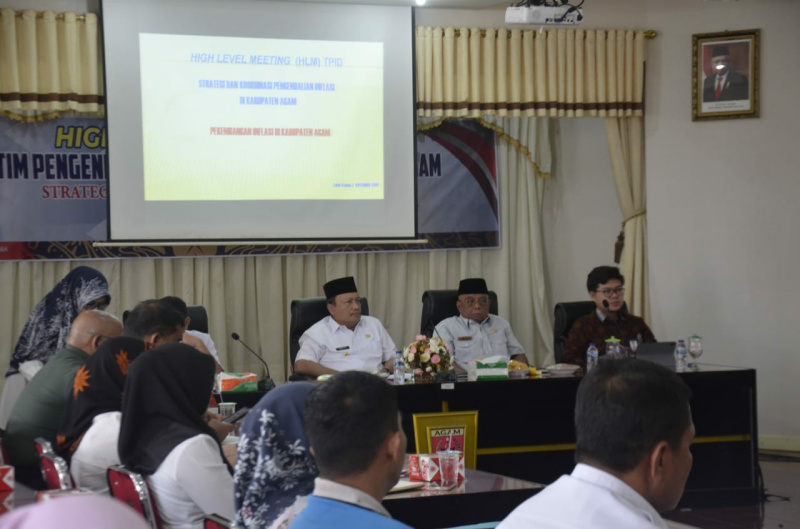 Suasana saat rapat TPID Kabupaten Agam berlangsung