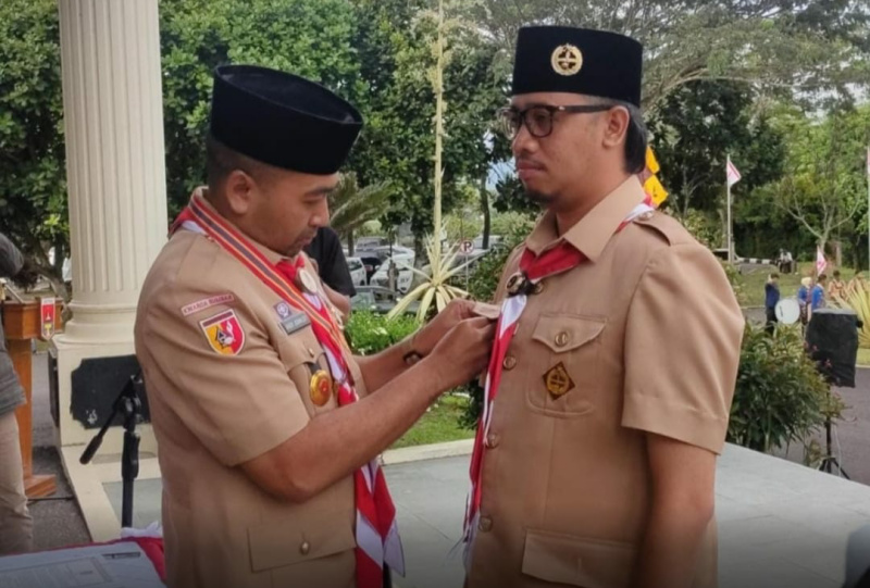 Wakil Gubernur Sumbar, Audy Joinaldi, lantik wako Erman Safar sebagai Kamabicab 0313.