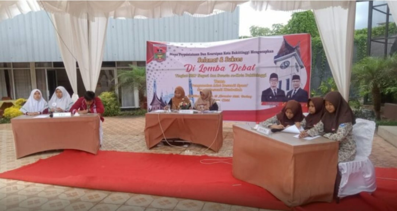 Foto suasana Lomba Debat Budaya Tingkat SMP Se-Kota Bukittinggi