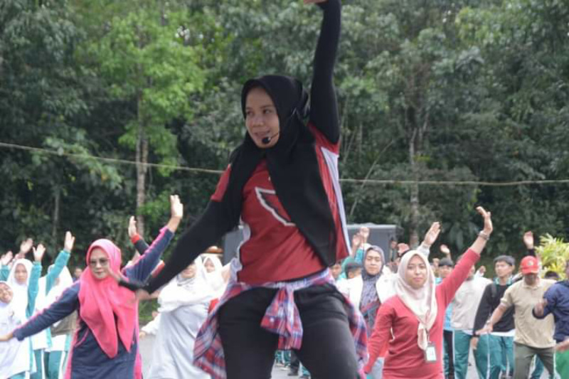 Suasana kampanye Germas.