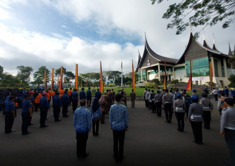 Suasana Peringatan Hari  Bela Negara Kota Bukittinggi.
