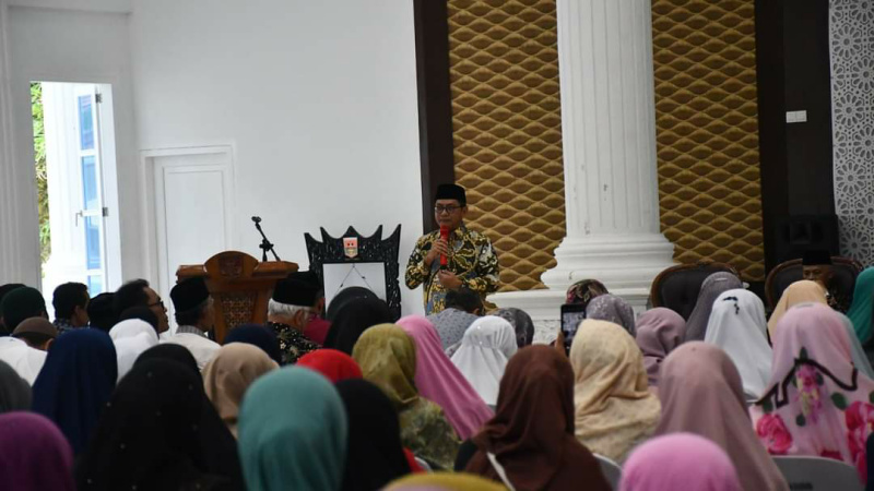 Foto Wako diwakili Kabag Kesra hadiri Bimbingan Manasik Haji Tingkat Kota Bukittinggi tahun 2023.