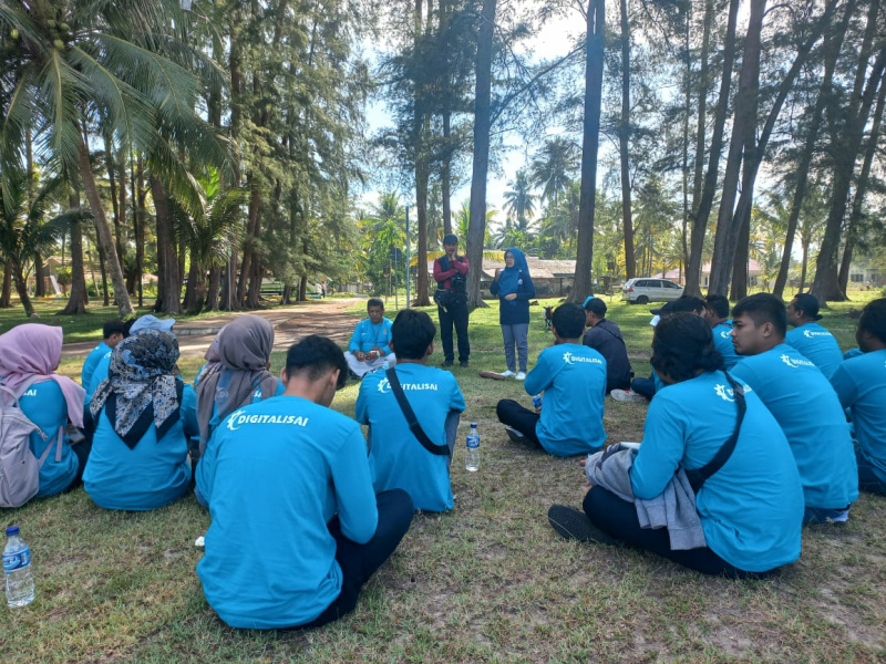 Suasana saat pelatihan pemasaran digital berlangsung di Muaro Mati, Tanjung Mutiara