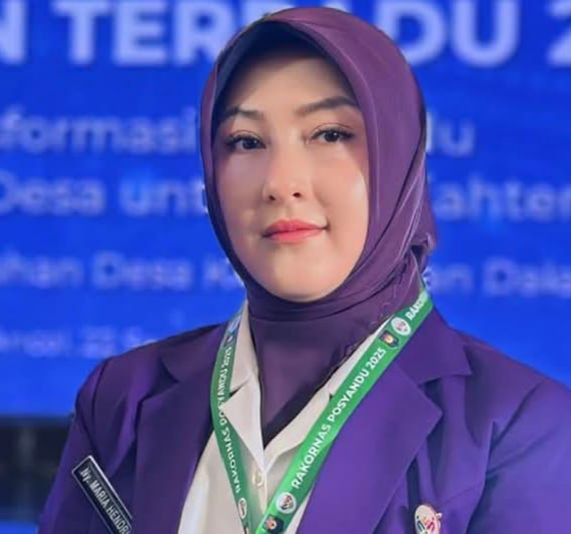 Ketua TP Posyandu Kota  Padang Panjang, Ny Maria Feronica Hendri Arnis.